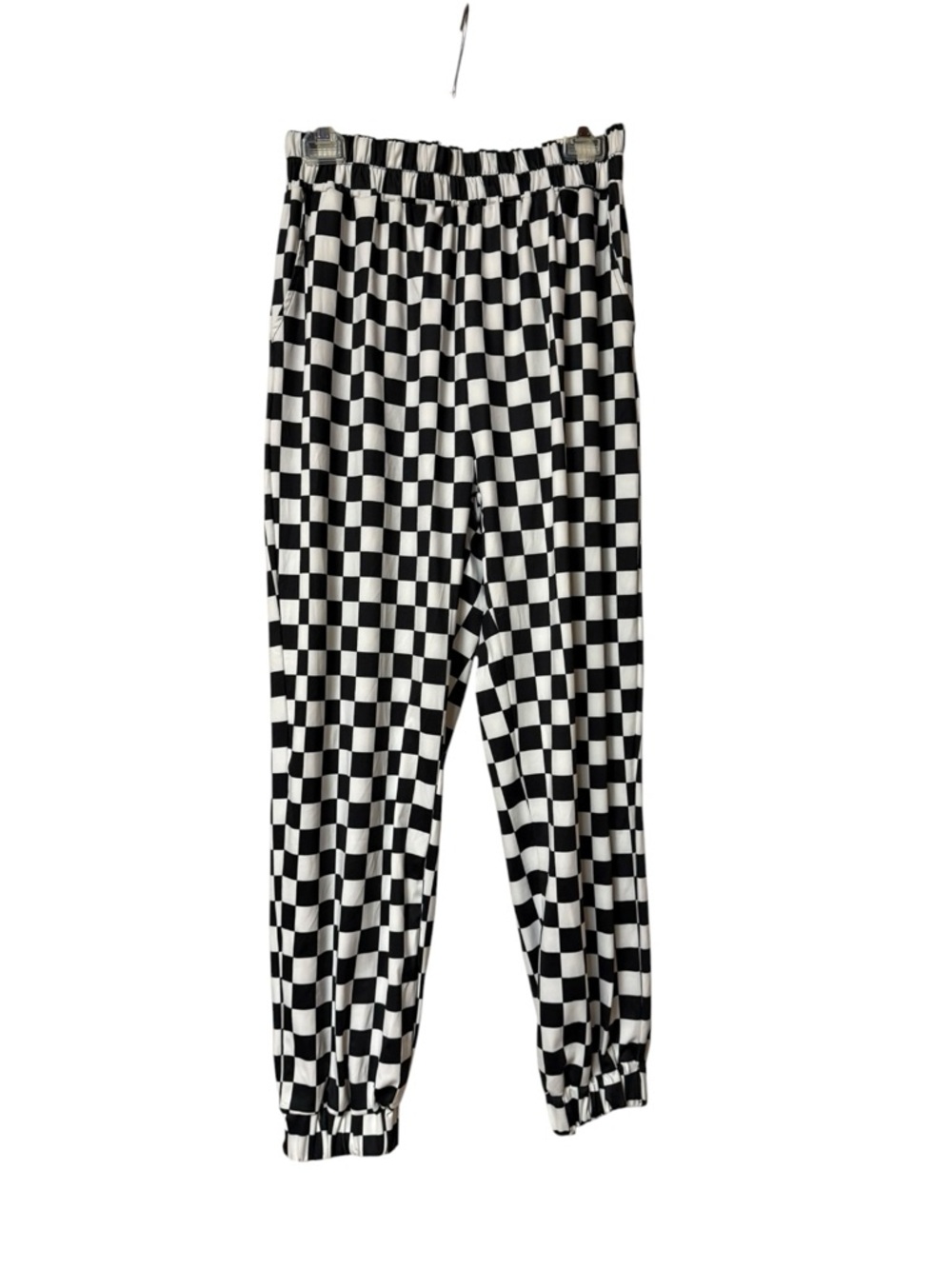 Sterling KreeK Checkerboard Joggers - Black & White Medium